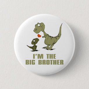 Dinosaur Brothers Ronde Button 5,7 Cm