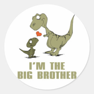 Dinosaur Brothers Ronde Sticker