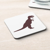 Dinosaur Brown Bier Onderzetter (Linkerzijde)