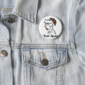 Dinosaur Bruids Squad Bruidsmeisje Bachelorette Fe Ronde Button 5,7 Cm (In situ)