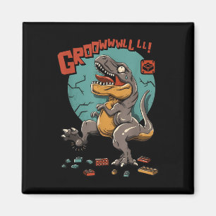 Dinosaur Builder Bouwstenen Growl Dino Magneet