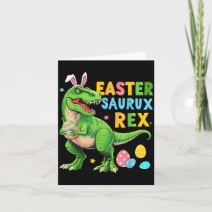 Dinosaur Bunny Saurus Rex voor kinderen jongens me Kaart