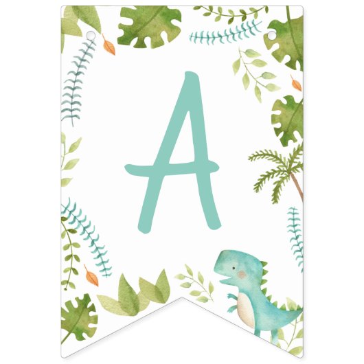 Dinosaur Bunting Banner (Derde vlag)