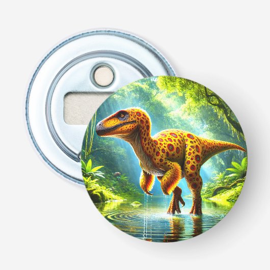 Dinosaur Button Flesopener (Voorkant)