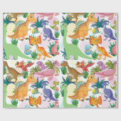 Dinosaur 🦖 cadeaupapier (Vlak)