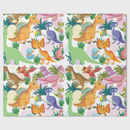Dinosaur 🦖 cadeaupapier (Vlak)
