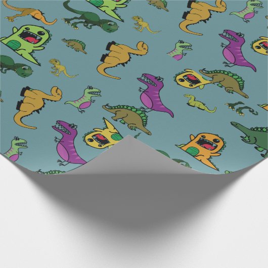 Dinosaur Cadeaupapier (Hoek)