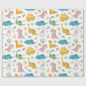 Dinosaur Cadeaupapier (Vlak)