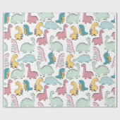 Dinosaur Cadeaupapier (Vlak)