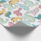 Dinosaur Cadeaupapier (Hoek)