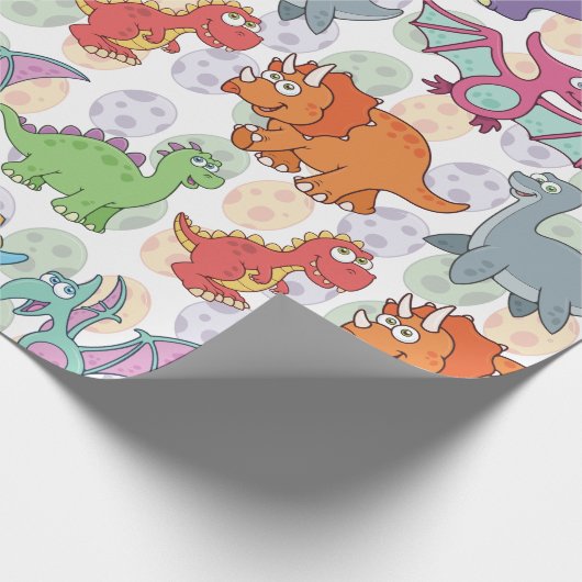  Dinosaur Cadeaupapier (Hoek)