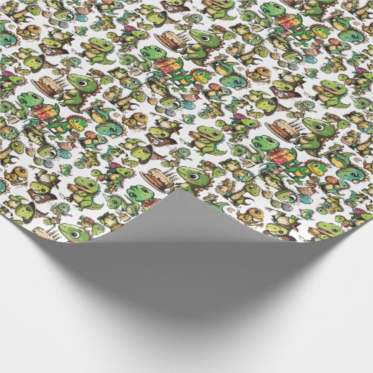 Dinosaur Cadeaupapier (Hoek)