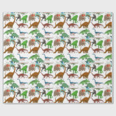 Dinosaur Cadeaupapier (Vlak)