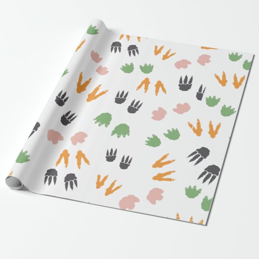 Dinosaur Cadeaupapier (Uitgerold)