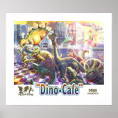 Dinosaur Cafe Poster (Voorkant)