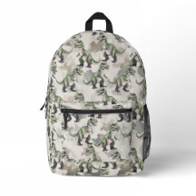 Dinosaur Camouflage Desert Tan Backpack