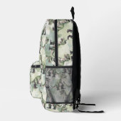 Dinosaur Camouflage Green Backpack Bedrukte Rugzak (Rechts)