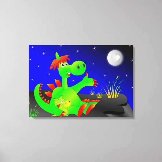 Dinosaur Canvas Afdruk (Voorkant)