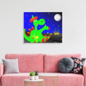 Dinosaur Canvas Afdruk (Insitu (Woonkamer))