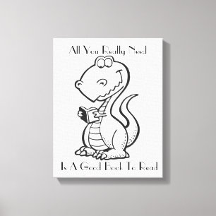 Dinosaur Canvas Art Afdruk