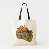 Dinosaur Canvas tas (Voorkant)