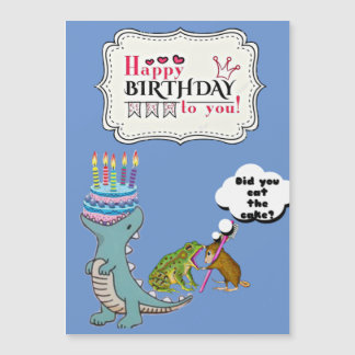 Dinosaur Card/Funny birthday card/