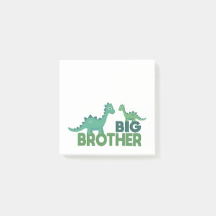 Dinosaur cartoon big bro sibling post-it® notes