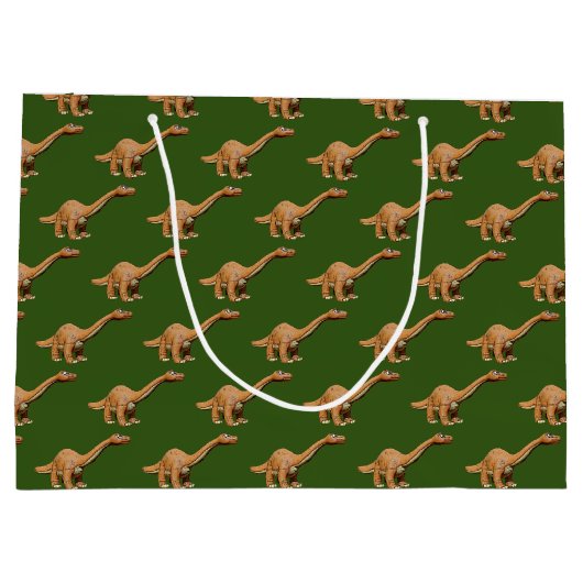 Dinosaur Cartoon speelgoed Brontosaurus Groot Cadeauzakje (Achterkant)