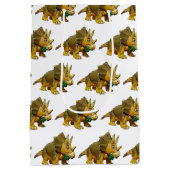 Dinosaur Cartoon speelgoed Triceratops Medium Cadeauzakje (Achterkant)