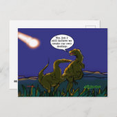 Dinosaur Cartoon we Creëer ons eigen lot Briefkaart (Voorkant / Achterkant)