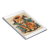 Dinosaur Cat Explorer Notitieboek (Rechterzijde)