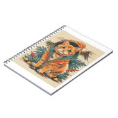 Dinosaur Cat Explorer Notitieboek (Linkerzijde)