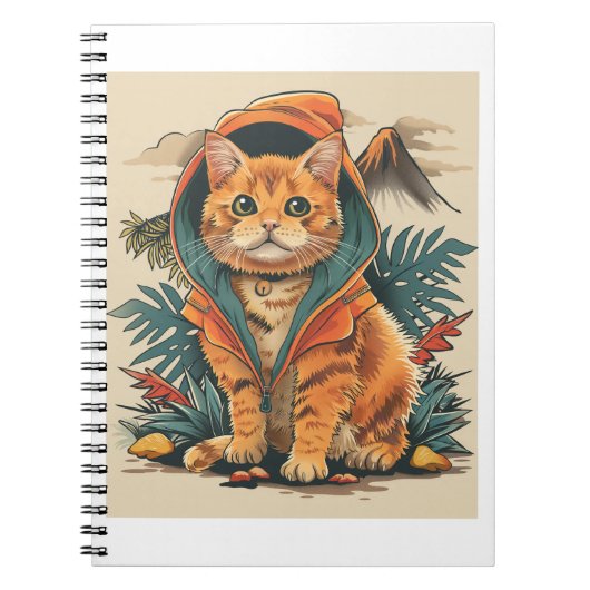 Dinosaur Cat Explorer Notitieboek (Voorkant)
