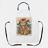 Dinosaur Cat Explorer Schort (Voorkant)