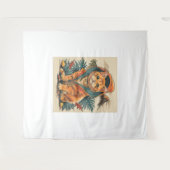 Dinosaur Cat Explorer Wandkleed (Voorkant (horizontaal))