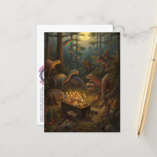 Dinosaur Celebration Briefkaart
