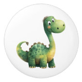 Dinosaur Ceramic Drawer Pull for Kids Nursery Keramische Knop (Voorkant)