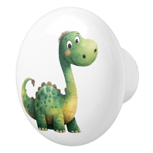 Dinosaur Ceramic Drawer Pull for Kids Nursery Keramische Knop (Rechts)