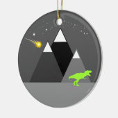 Dinosaur Chaser Keramisch Ornament (Links)