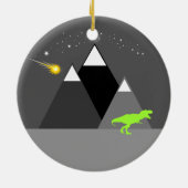 Dinosaur Chaser Keramisch Ornament (Achterkant)