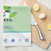 Dinosaur Chef Kitchen Towel Theedoek (Quarter Fold)