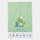 Dinosaur Chef Kitchen Towel Theedoek (Verticaal)