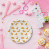 Dinosaur Chicken Nuggets Speelse Twist Leuke Kinde Papieren Bordje (Feest)