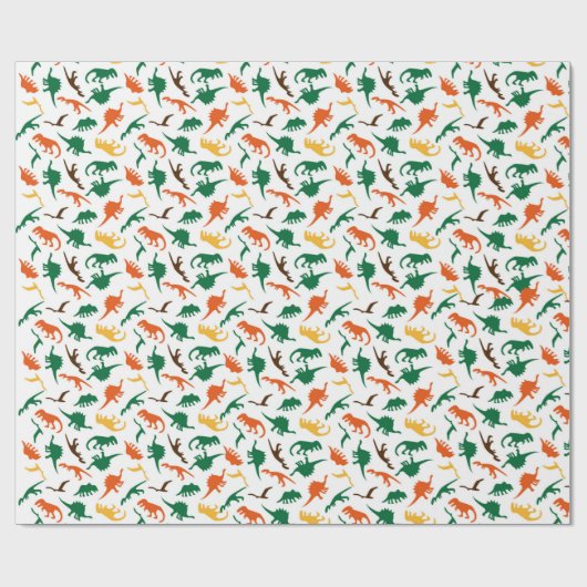 Dinosaur Childs Cadeaupapier (Vlak)