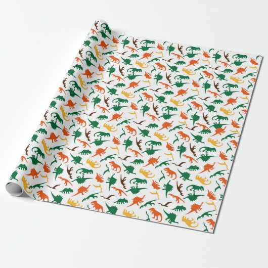 Dinosaur Childs Cadeaupapier (Uitgerold)