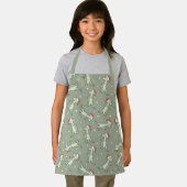 Dinosaur Christmas Boy Santa Claus Dino T-Rex Sage Schort (Insitu)