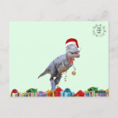 Dinosaur Christmas Briefkaart (Achterkant)