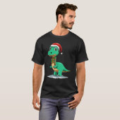 Dinosaur Christmas Dinosaur Lover Santa Dinosaur C T-shirt (Voorkant volledig)