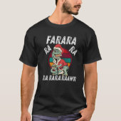 Dinosaur Christmas Fa Ra Rawr Tree Rex Boys Xmas F T-shirt (Voorkant)