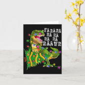 Dinosaur Christmas Fa Ra Rawr Tree Rex Boys Xmas G Kaart (Gele Bloem)